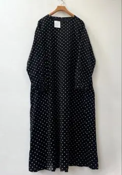 ICHI イチ　新品　ドット　細コーデュロイワンピース　定価15800円