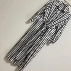ZARAストライプロングワンピース