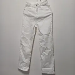 新品 タグ付き fifth ホワイト ストレートデニム