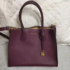 MICHAEL KORS バーガンディ ショルダーバッグ