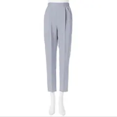 GRL カットジョーゼットセンタープレスパンツ M サックス