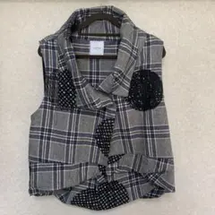 チェック柄 ベスト(OTONA)