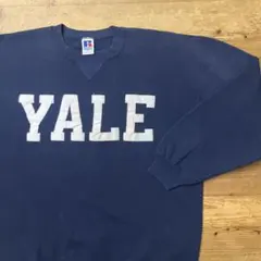 RUSSELL ラッセル USA製 前Vスウェット YALE イエール カレッジ