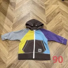 b-ROOM クレイジーパターン パーカー 90cm