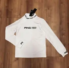 裏起毛　モックネック　長袖　秋冬　保温　防寒　PING サイズM ゴルフウェア