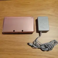 nintendo ニンテンドー3DS ミスティピンク 充電器&SDカード付き