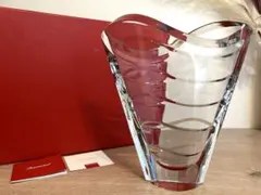 Baccarat バカラ　ウェーブ　フラワーベース　花瓶　箱付　廃盤品