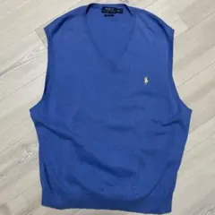 Polo Ralph Lauren XXL ブルー Vネックベスト