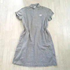 美品✨　ダントン　ワンピース　ギンガムチェック　ロング　ひざ丈　半袖
