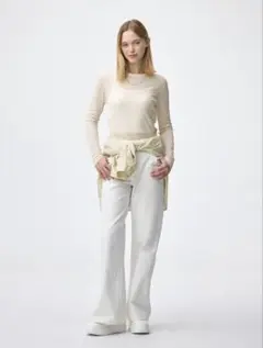 GU ソフトシアークルーネックT(長袖)