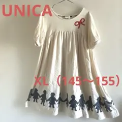 【匿名発送】UNICA キッズ 半袖チュニックワンピース XL（145〜155）のサムネイル