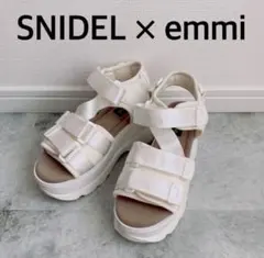 ✳️限定✳️SNIDEL ×emmi スニーカーソール サンダル 厚底【コラボ商品】のサムネイル