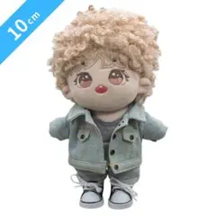 ぬい服 デニム ライトブルー ぬいぐるみ 水色 セット 10cm ズボン セトアのサムネイル