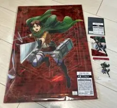 ドリーミーくじ　進撃の巨人　A賞、D賞　BIGアクリルボード、クリアカード