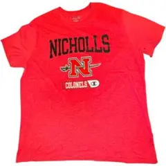 チャンピオン アメカジ カレッジ NICHOLLS XL 赤Tシャツ