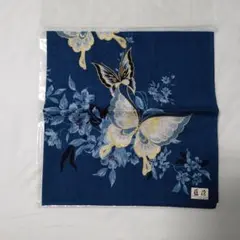 【じゅしお様専用】藍染　ハンカチ　蝶　花　新品　未使用　大判 日本製