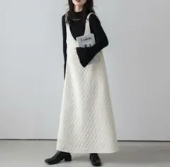 La-gemme キルティングジャンパースカート
