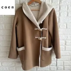 激安　coen 裏ボア　ダッフルコート　Lサイズ