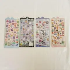 ボンボンドロップシール 4セット③ 立体シール デコ 可愛い 韓国 まとめ売り