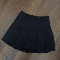 ブラック プリーツ ミニキュロットのサムネイル