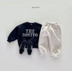 韓国子供服 BONITO 裏起毛トレーナー　Lサイズ(105-115)のサムネイル