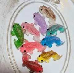 蓄光 鯉 置物 8個セット ミニチュア