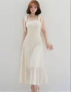 ワンピCut sew lace dress ロゼミューズアイボリー新品 - メルカリ