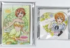ラブライブ GIGOハート缶バッジ スクエア缶バッジ μ's 星空凛 ２点セット