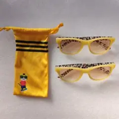 しまじろうサングラス ヒョウ柄 収納袋付き