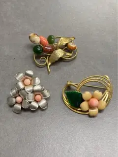 珊瑚 ブローチ