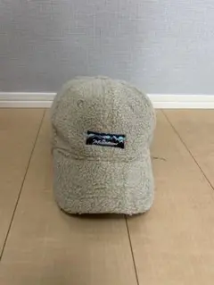 フリースキャップ 山の刺繍ロゴ付き