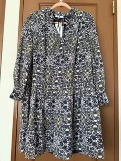新品 チュニックワンピース フレア Aライン 花柄 着痩せ f m l ll 夏 新品 チュニックワンピース フレア Aライン 花柄 着痩せ f m l ll 夏