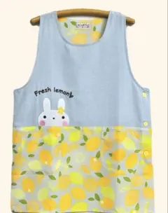 新品　保育士エプロン レモン柄 　新年度応援SALE ⭐️数量限定価格