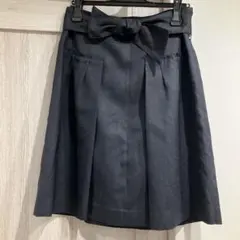 リボン付き　ひざ丈フレアスカート　ジャスグリッティー　2