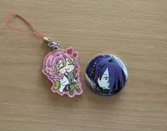 甘露寺蜜璃　伊黒小芭内　おばみつ　キーホルダー　 缶バッジ　おまけ付き　鬼滅の刃