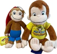 １６　Curious George おさるのジョージぬいぐるみ2体セット