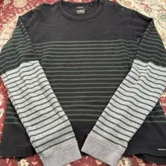 DIESEL ディーゼル ボーダー柄 長袖カットソー XL