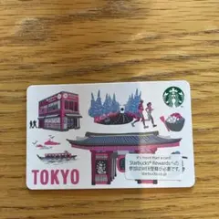 Starbucks Card TOKYO 限定デザイPIN未削りのサムネイル