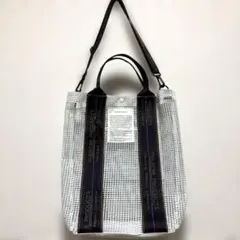 美品THEATRE PRODUCTS メッシュトートバッグ ホワイト　即日発送