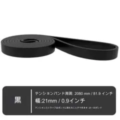 トレーニングチューブ ブラック 11~29kg トレーニングバンド 懸垂 ヨガ