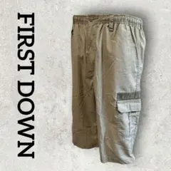 FIRST DOWN メンズ ハーフパンツ カーゴパンツ (L) ベージュのサムネイル