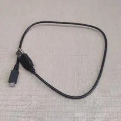 充電ケーブル　USBType-A to Type-B 黒