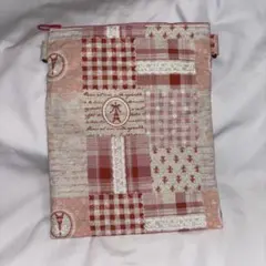 ハンドメイド　サコッシュ ピンク系チェック柄