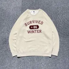 RUSSELL カレッジ風 ラグラン スウェット トレーナー クリーム ベージュ