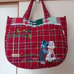 Handmade☆スー＆ビリーのラウンド型トートバッグ