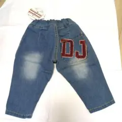 【未使用】デニム風パンツ 80サイズ モンキーパンツ