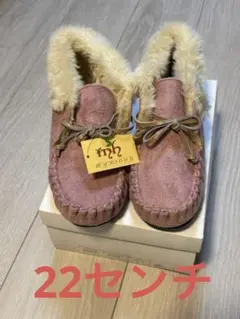 新品　モカシン　キッズ　ふわふわ　22