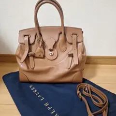 RALPH LAUREN ソフトリッキー 2WAY バッグ　ベージュのサムネイル