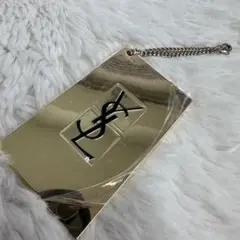 新品 YSL Yves Saint Laurent ロゴ入り ゴールド 手鏡のサムネイル