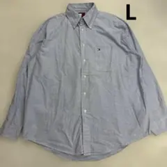 トミーヒルフィガー　長袖シャツ　Lサイズ